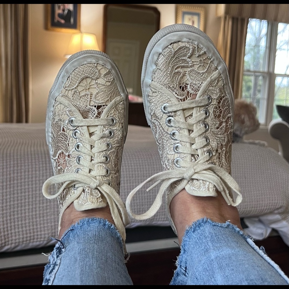 Lace Superga Comfy Sneakers Gr8 for wearing for any Occasion 💗